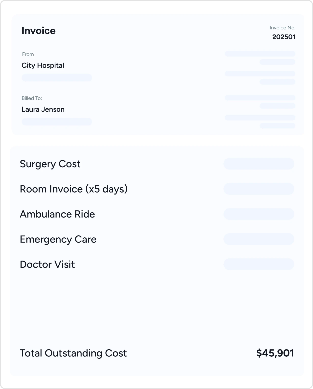Out of Pocket Costs
