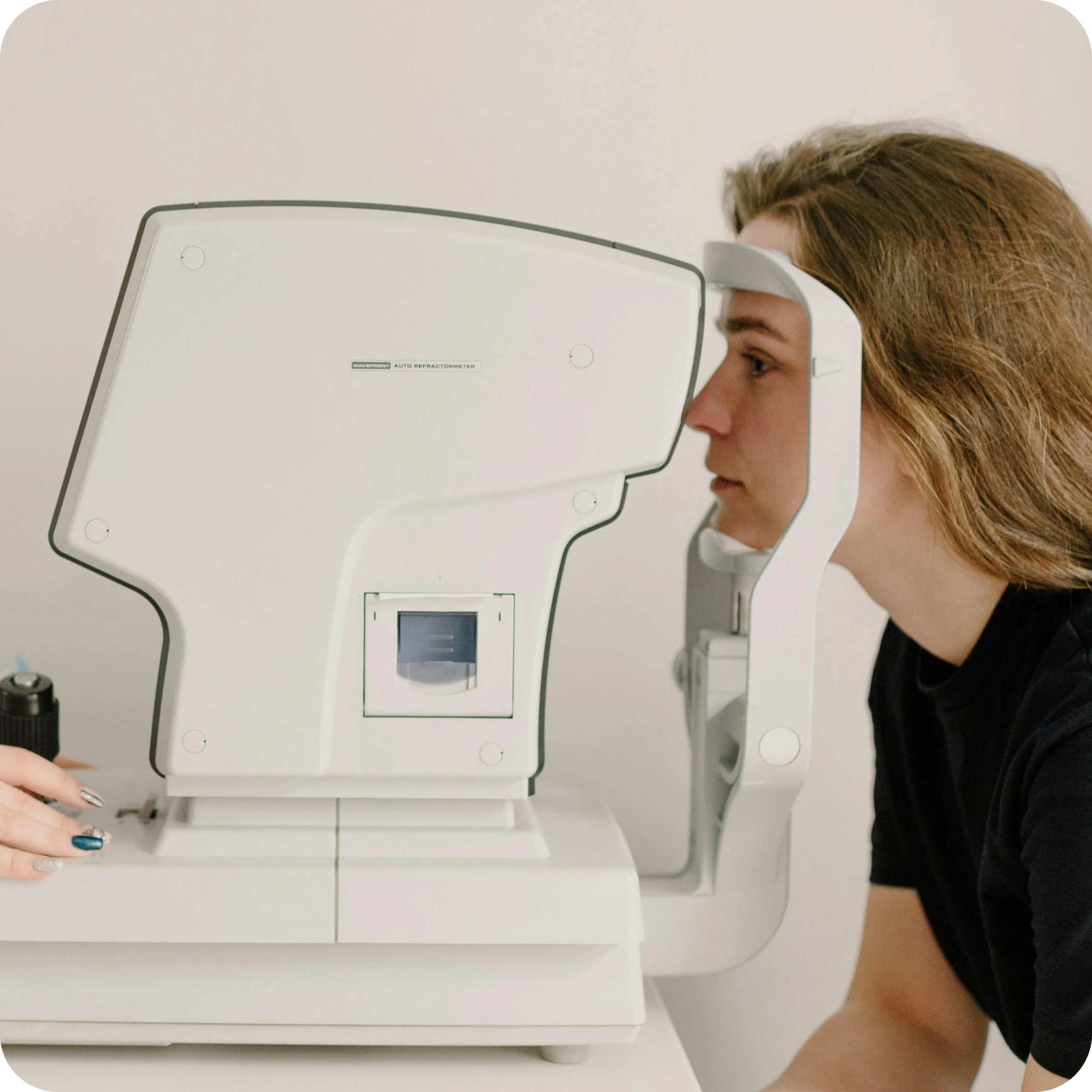 Annual eye exams with low copays.